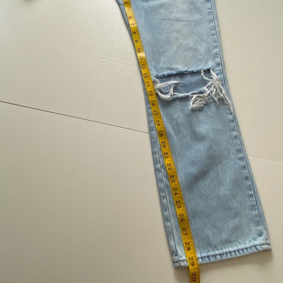 ROLLA's High Rise Straight G-day Mate Distressed Light wash Size 28 - Picture 15 of 15